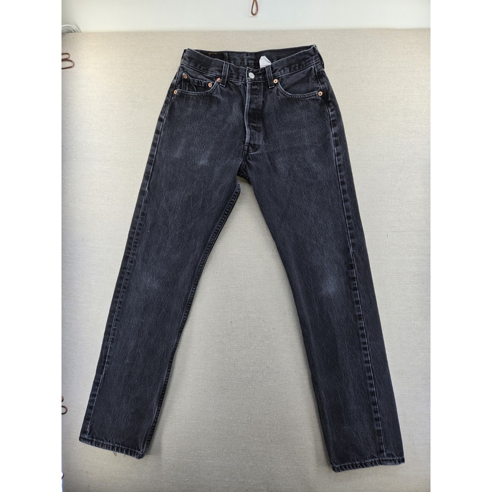 Vintage 90s Levi's 501 For Women Black Jeans 29x32 Fits 27x30.5" 6501-0660
